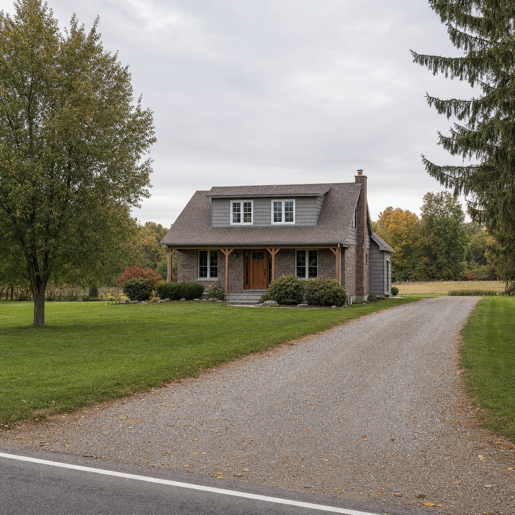 A calm single-family home exterior on a quiet Chula Vista street, representing the household size and daily water use that decides how often a septic tank needs pumping